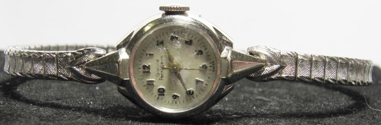 VINTAGE 1960'S GIRARD PERREGAUX JEWEL 10K GF LADIES WATCH CXM CAL RUNS SEE VIDEO