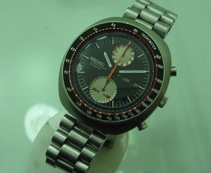 SEIKO UFO 6138-0011 CHRONOGRAPH AUTOMATIC STEEL VINTAGE WRIST WATCH FOR MEN