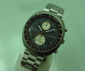 SEIKO UFO 6138-0011 CHRONOGRAPH AUTOMATIC STEEL VINTAGE WRIST WATCH FOR MEN