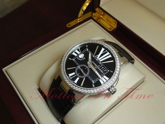 Ulysse Nardin Executive Dual Time Stainless Steel W/Diamond Bezel 243-00B/42