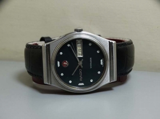 Vintage Rado Voyager AUTOMATIC Day Date Wrist Watch E790 Old Used Antique Black