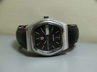 Vintage Rado Senator AUTOMATIC Day Date Wrist Watch E785 Old Used Antique Black