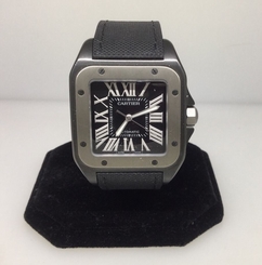 CARTIER SANTOS 100 TITANIUM & STAINLESS STEEL AUTOMATIC MEN'S WATCH BRAND NEW!!!