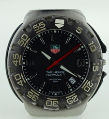 TAG HEUER MENS WAC1110 FORMULA ONE BLACK DIAL PARTS+REPAIRS AS-IS PROJECT