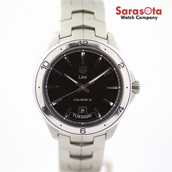 Tag Heuer Link WAT2010.BA0951 Day/Date Black Dial Steel Automatic Men's Watch
