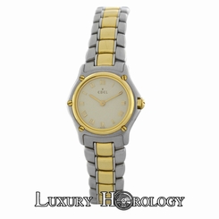  Ladies Ebel Classic Wave Mini 1057901 Steel 18K Yellow Gold Quartz 23MM Watch
