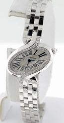 NEW Cartier Delice de Cartier Diamond $34,800.00 woman's 18k White Gold watch.