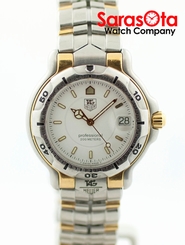 Tag Heuer WH1151-KO White Dial Two Tone Steel Swiss Quartz Sport Men's Watch