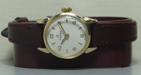 Ladies VINTAGE OMEGA Winding SWISS Made WRIST WATCH r458 Old used antique