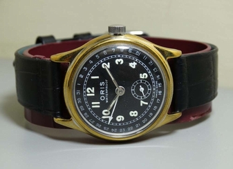  Vintage Oris Winding Date Gold Plated Swiss Wrist Watch e262 Old Used Antique