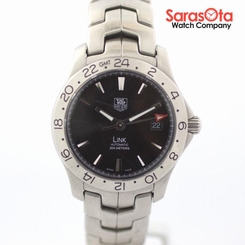 Tag Heuer Link GMT WJF2116 Black Dial Stainless Steel Automatic Men's Watch