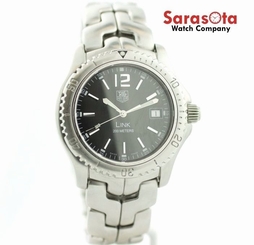 Tag Heuer Link WT1110-0 Black Dial Stainless Steel Swiss Quartz 200M Men's Watch