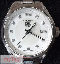 TAG Heuer Ladies CARRERA Diamonds Quartz Watch WV1411 BA0793