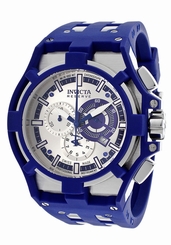 New Men's Invicta 14009 Akula Reserve Swiss Chronograph Silver Dial Poly Watch