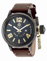 New Mens Invicta 18766 Russian Diver Swiss Automatic Brown Leather LE Watch