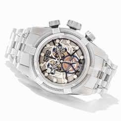 INVICTA RESERVE MENS 52MM BOLT ZEUS COSC CHRONOGRAPH SILVER BRACELET WATCH 12898 886678138562