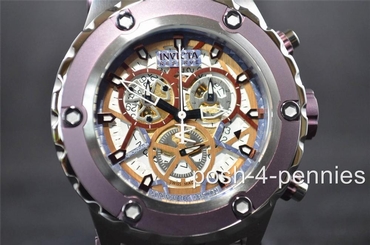 INVICTA MEN 52MM SPECIALTY SUBAQUA COSC CHRONO BROWN SILVER BRACELET WATCH 13743