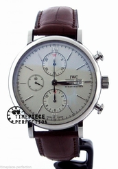 IWC Portofino Chronograh 42mm IW391007 3910-07 Mens Watch Black