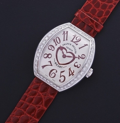 Franck Muller 5002 M QZ C D 1R Heart Diamond Steel Quartz Watch