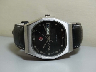 Vintage Rado Voyager Automatic Day Date Swiss Wrist Watch E761 OLD USED Antique
