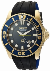Invicta Watches : 20203 Automatic Date Black Silicone Men Watch