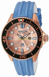 Invicta Watches : 20212 Quartz Analog Date Blue Silicone Women Watch