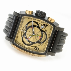 Invicta Watches : 20251 Quartz Chronograph Date Black Leather Men Watch