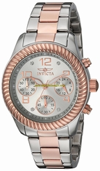 Invicta Watches : 20269 Silver Dial Stainless Steel Band Women Watch