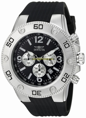 Invicta Watches : 20270 Quartz Chronograph Date Black Silicone Men Watch