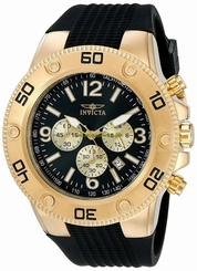 Invicta Watches : 20275 Quartz Chronograph Date Black Silicone Men Watch