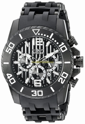 Invicta Watches : 20287 Black Dial Stainless Steel Men Watch
