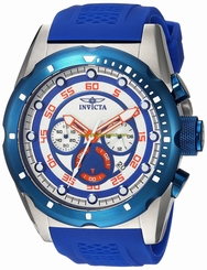 Invicta Watches : 20304 Quartz Chronograph Date Blue Polyurethane Men Watch