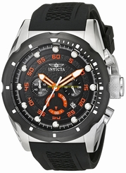 Invicta Watches : 20305 Black Dial Stainless steel Band Men Watch