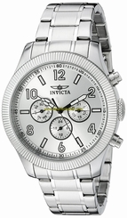 Invicta Watches : 20325SYB Silver Dial Stainless Steel Band Men Watch