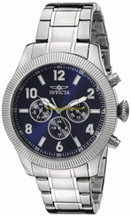 Invicta Watches : 20327 Blue Dial Stainless Steel Band Men Watch