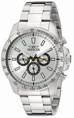 Invicta Watches : 20336 Silver Dial Stainless Steel Band Men Watch