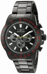 Invicta Watches : 20341 Black Dial Stainless Steel Men Watch