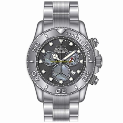 Invicta Watches : 20344 Gunmetal Dial Stainless Steel Band Men Watch