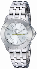 Invicta Watches : 20369 Silver Dial Stainless Steel Band Women Watch