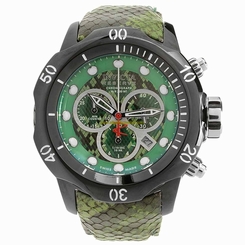 Invicta Watches : 20410 Green And Black Snake Skin Pattern Quartz Men Watch