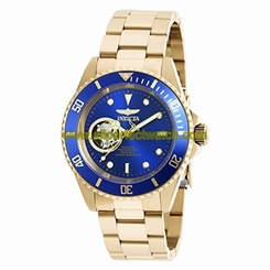 Invicta Watches : 20437 Blue Dial Stainless Steel Band Men Watch