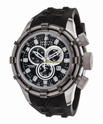 Invicta Watches : 20447 Quartz Chronograph Day Date Black Silicone Men Watch