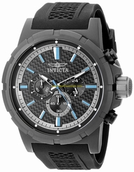 Invicta Watches : 20451 Black Dial Silicone Men Watch