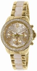 Invicta Watches : 20511 Gold Crystal-set Dial Fixed Gold-plated Set With Crystals Band Women Watch