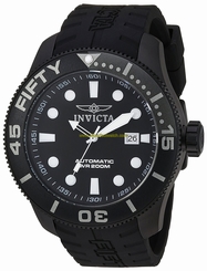 Invicta Watches : 20521 Automatic Titanium Case Date Black Silicone Men Watch