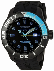 Invicta Watches : 20522 Automatic Date Titanium Case Black Silicone Men Watch