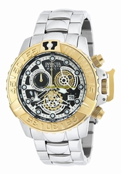Invicta Watches : 20525 Black Dial Stainless Steel Men Watch