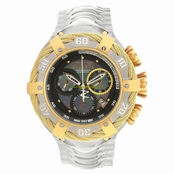 Invicta Watches : 21355 Black Mop Dial Stainless Steel Band Men Watch