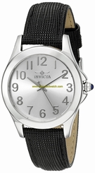 Invicta Watches : 21373 Quartz Analog Black Leather Women Watch