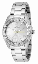 Invicta Watches : 21383 Silver Quartz Women Watch